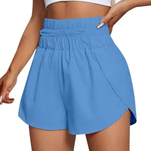 2 in 1 High Waisted Running Shorts for Women 3" Split Breathable for Athletic Tennis Gym Workout with Pockets