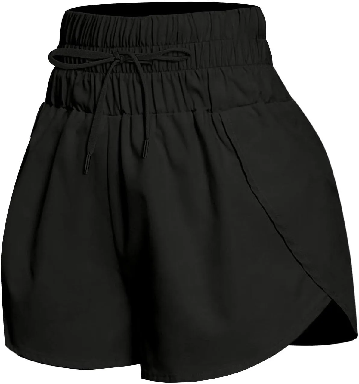2 in 1 High Waisted Running Shorts for Women 3" Split Breathable for Athletic Tennis Gym Workout with Pockets