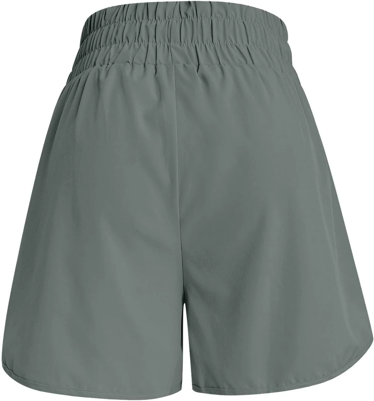 2 in 1 High Waisted Running Shorts for Women 3" Split Breathable for Athletic Tennis Gym Workout with Pockets