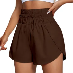 2 in 1 High Waisted Running Shorts for Women 3" Split Breathable for Athletic Tennis Gym Workout with Pockets