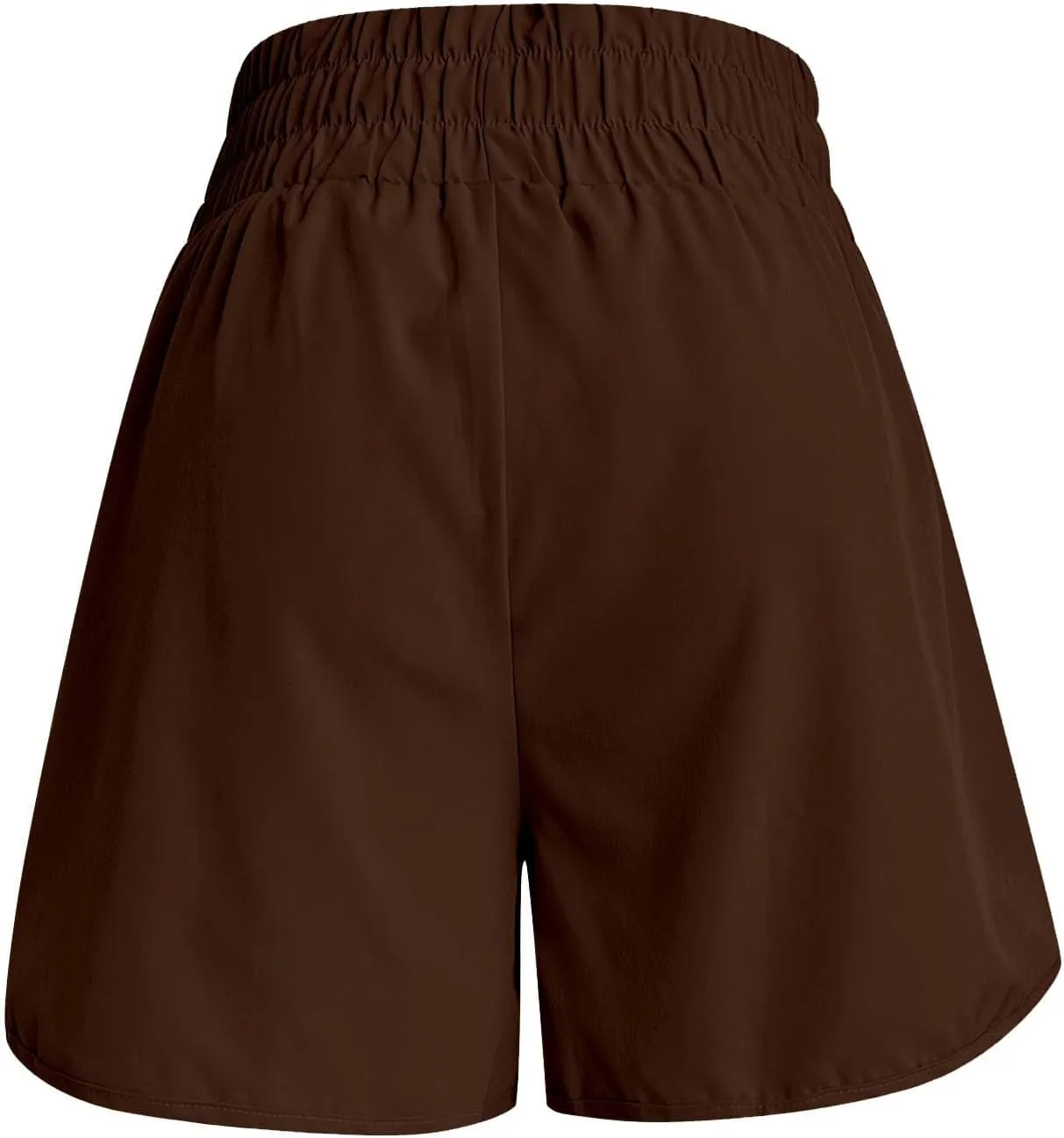 2 in 1 High Waisted Running Shorts for Women 3" Split Breathable for Athletic Tennis Gym Workout with Pockets