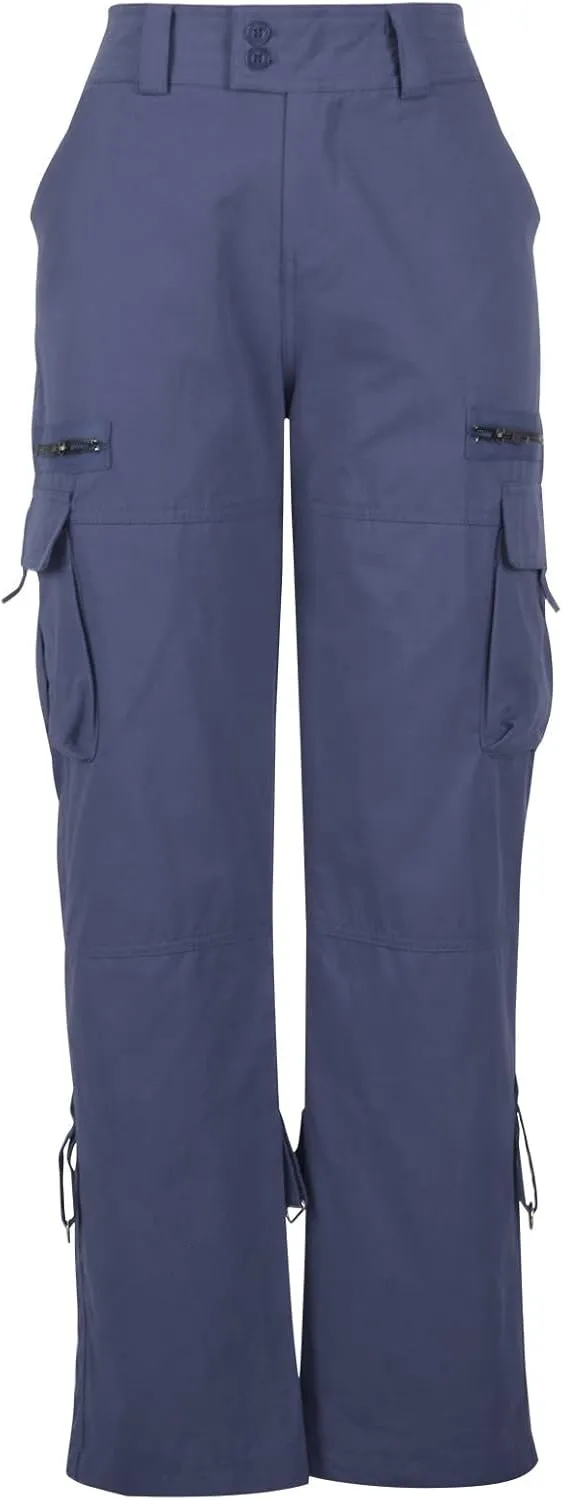 Anjikang Women's Cargo Pants Teen Girl Y2K Trendy High Waist Parachute Pants Baggy Wide Leg Trousers Hiking Pants with Pocket