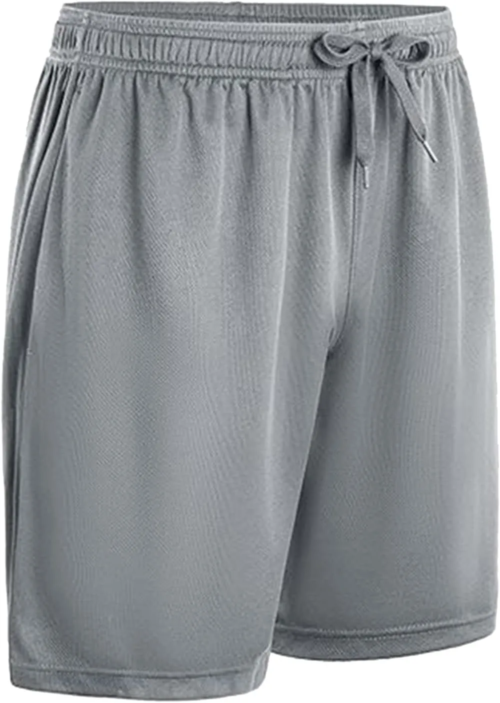 Athletic Shorts for Men with Pockets Elastic Waist Drawstring Quick Dry Activewear Workout Shorts 7 inch Mesh Sweat Shorts