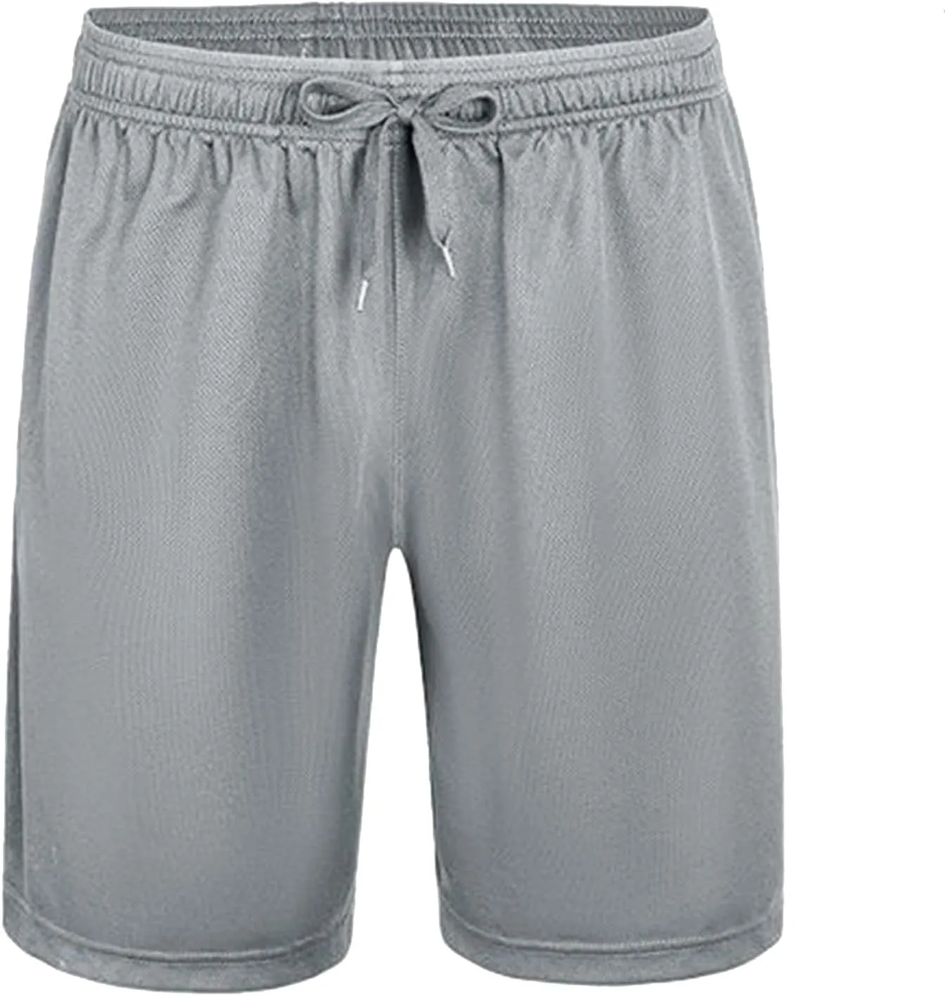 Athletic Shorts for Men with Pockets Elastic Waist Drawstring Quick Dry Activewear Workout Shorts 7 inch Mesh Sweat Shorts