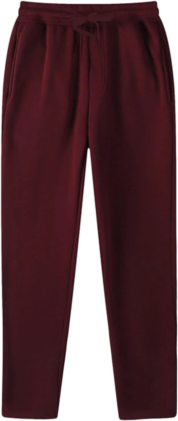 Baggy Cargo Pants Men Casual Elastic Drawstring Work Hiking Pants Straight Stretch Outdoor Jogger with Pockets