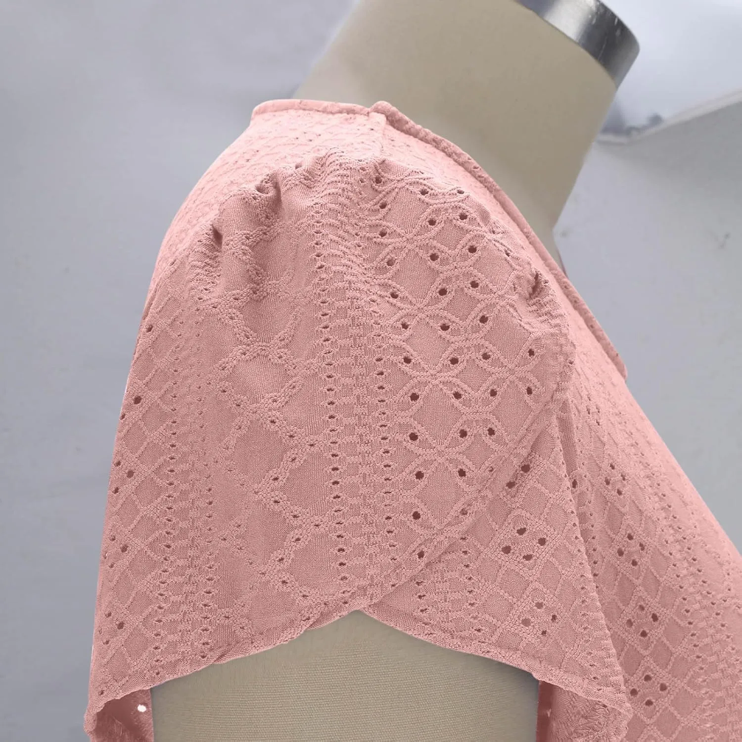 Boho Maxi Dress for Women Ruffle Casual Short Sleeve Comfy Eyelet Dresses Summer Sundresses with Pockets 2025 New
