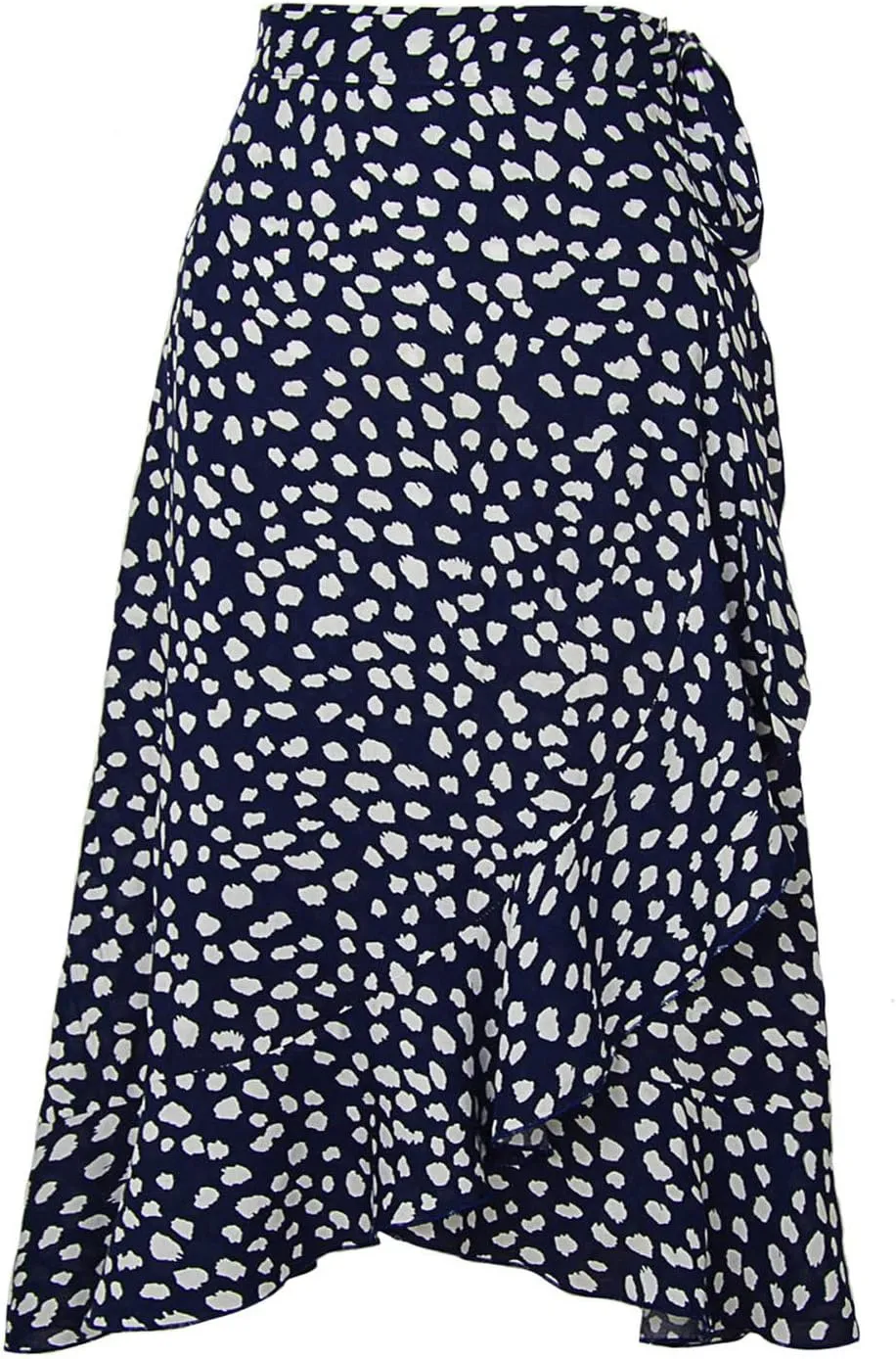 Boho Skirts for Women Trendy Warp Skirt Floral Maxi Skirt Knee Length Beach Skirt Summer Cover Up Skirt Flowy Skirts