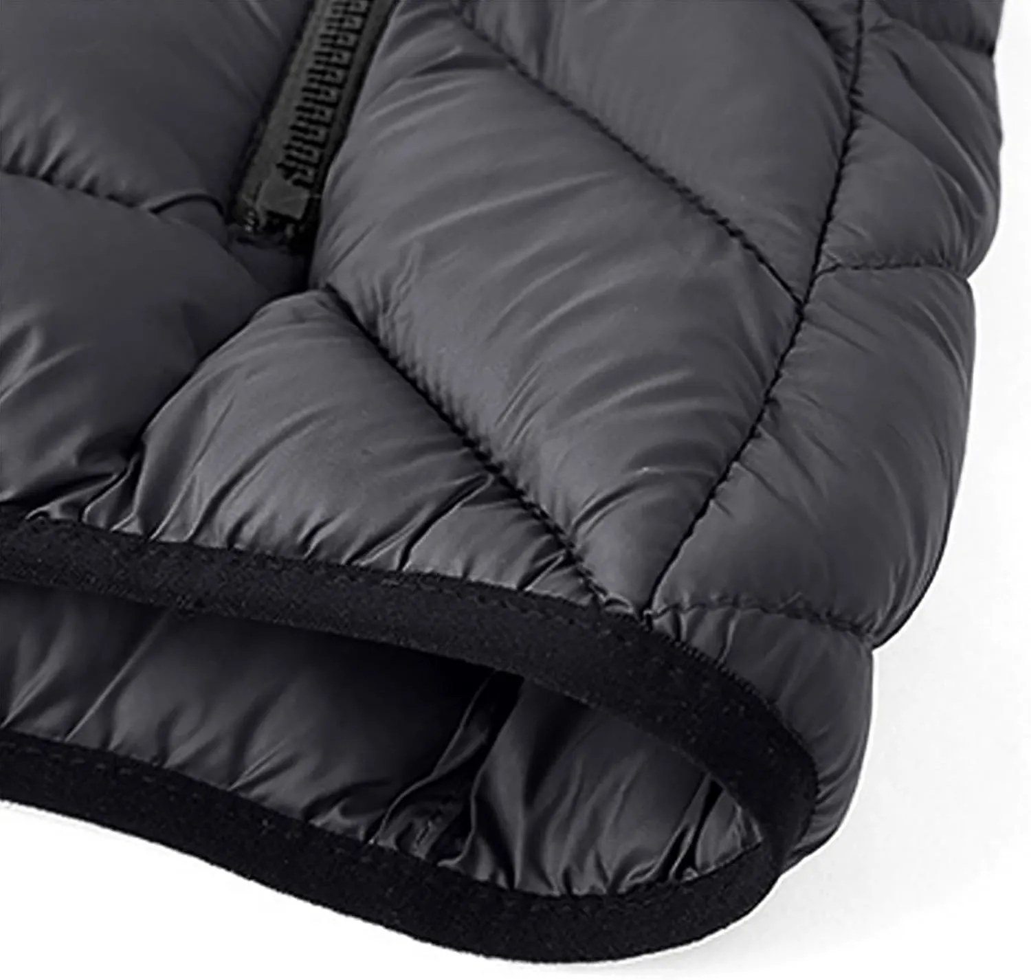 Cambkatl Big and Tall Men's Winter Puffer Down Jackets, Zip Up Warm Padded Quilted Insulated Coat with Hood & Pockets