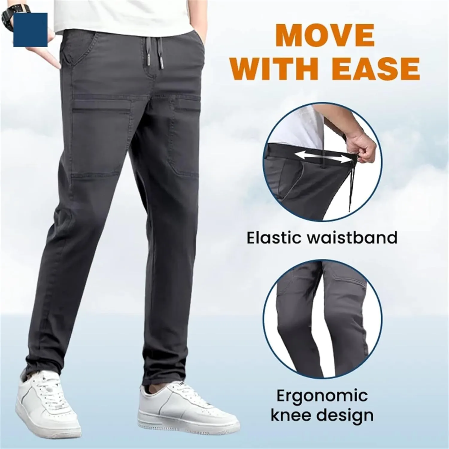Cargo Pants, Cargo Pants, Multipants - High Stretch Multi-Pocket Durable Cargo Pants