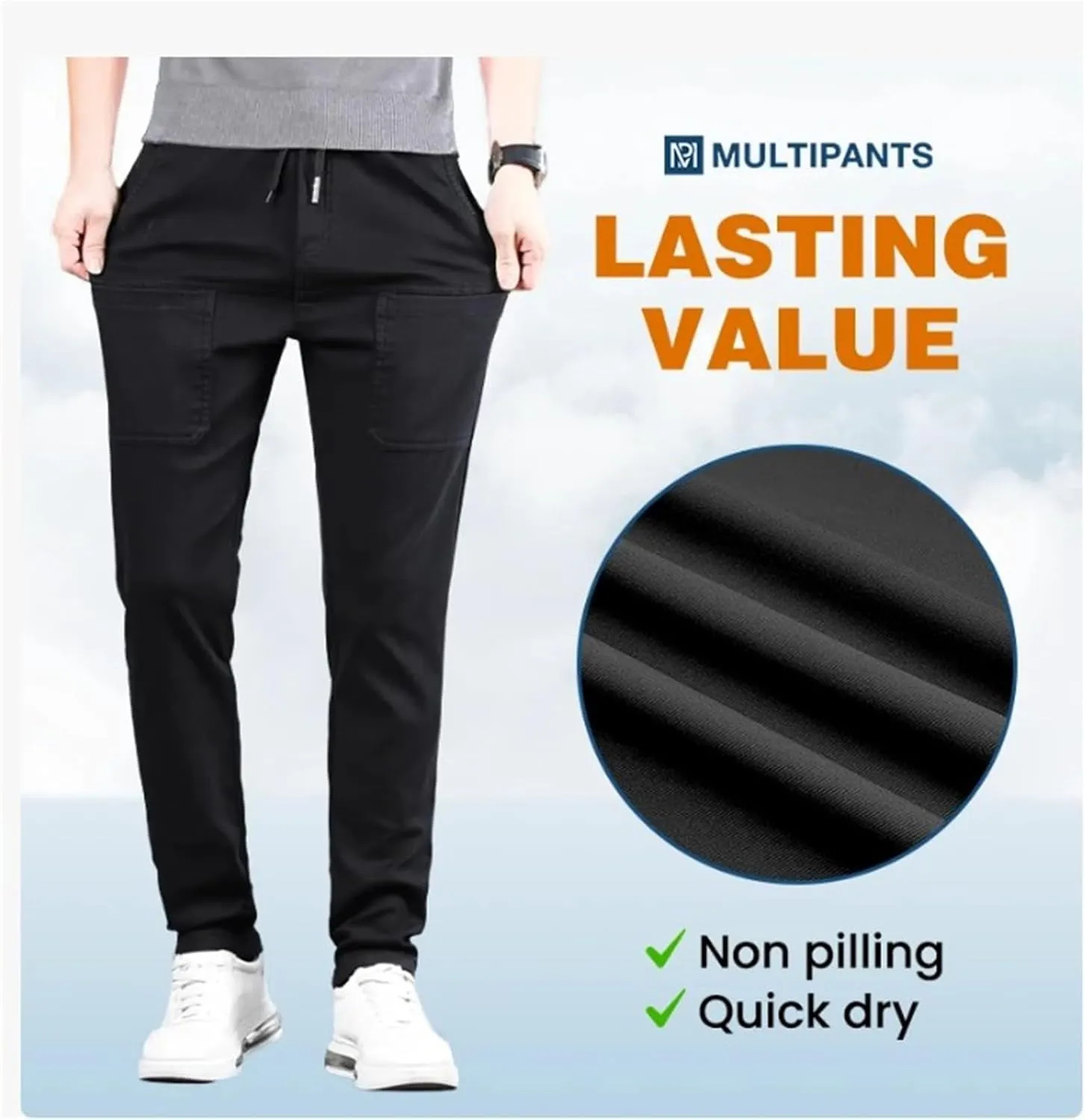Cargo Pants, Cargo Pants, Multipants - High Stretch Multi-Pocket Durable Cargo Pants
