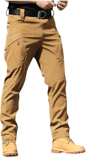 Cargo Pants for Men Baggy Lightweight Outdoor Work Pants with Pockets Ripstop Flex Camo Tactical Waterproof Pants