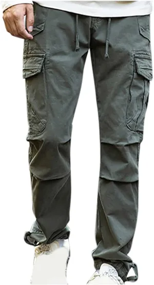 Cargo Pants for Men Work Flexible High Stretch Multi-Pocket Durable Cargo Pants Elastic Waist Tactical Pants 2024