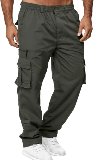 Cargo Pants for Men,Men Outdoor Cargo Pant Lightweight Tactical Pant Hiking Jogger Classic Fit Multi Pockets