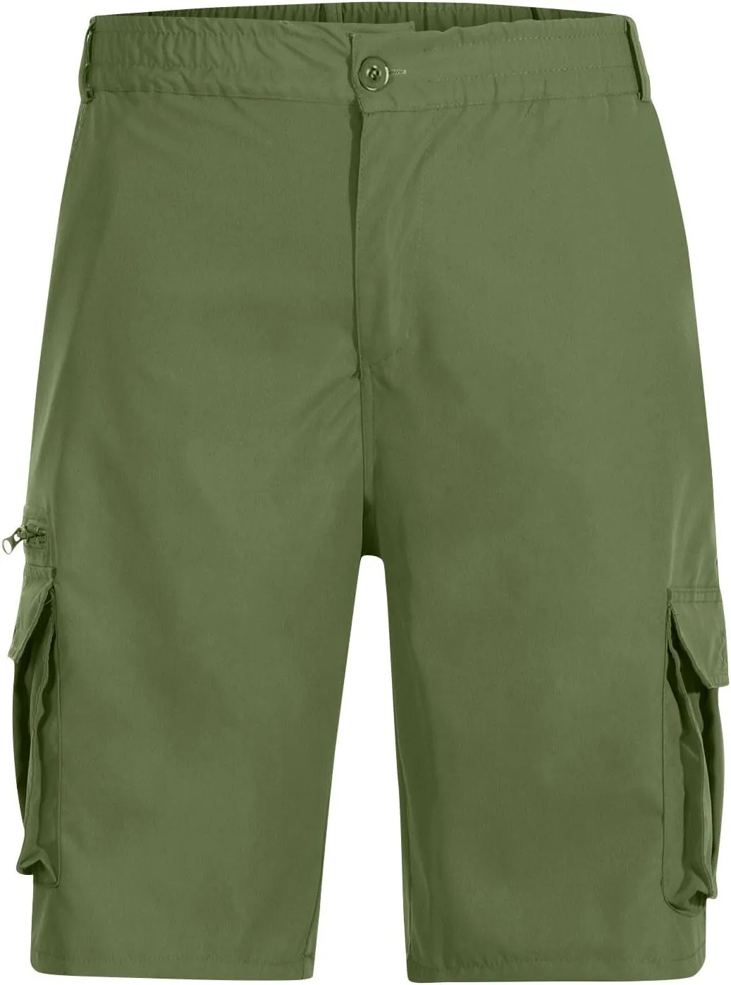 Cargo Shorts for Men Knee Length Combat Short with Multi-Pocket Outdoor Sports Hiking Jogger Short Pants