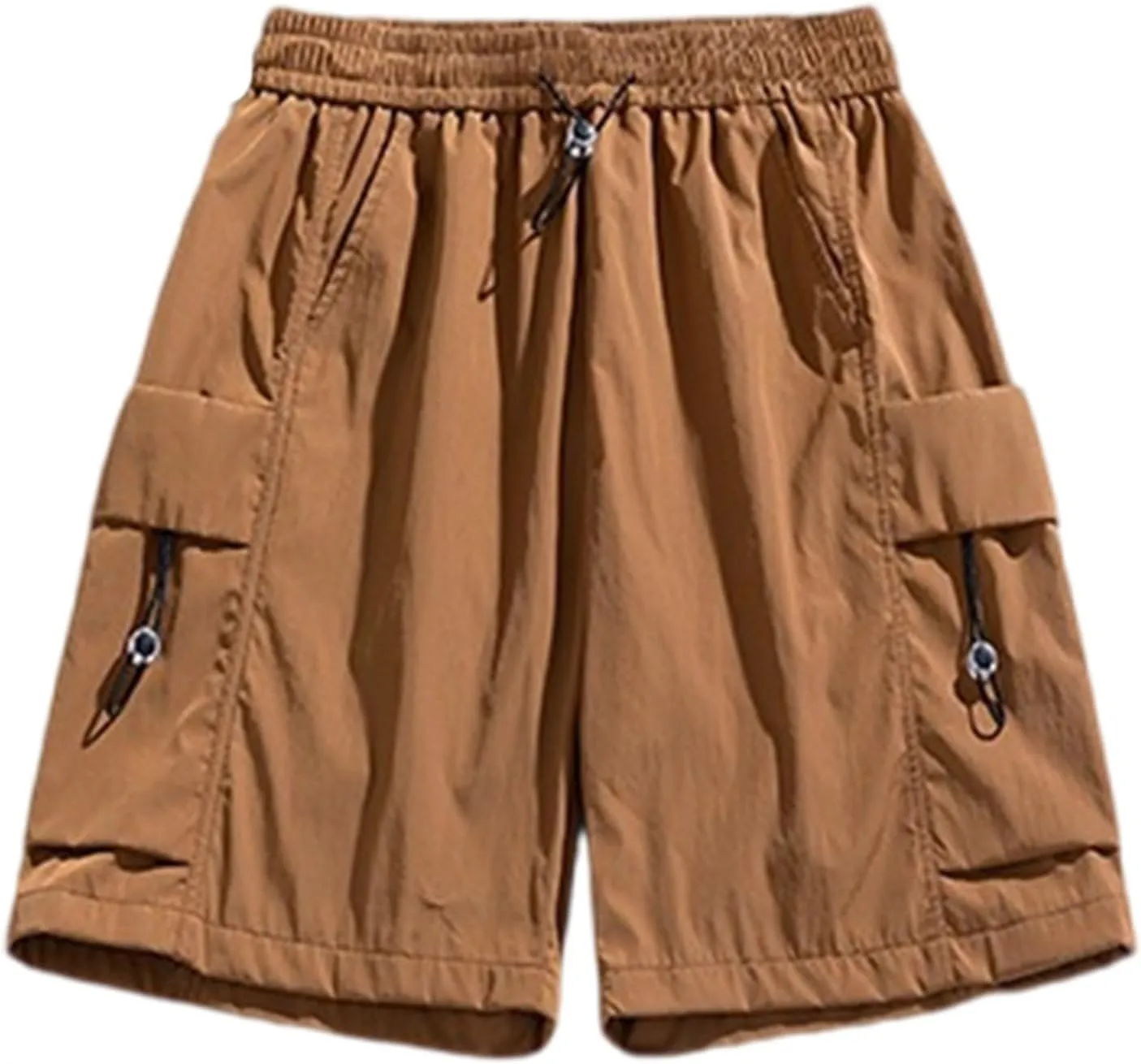 Cargo Shorts for Mens Elastic Waist Drawstring Casual Pants Loose Fit Comfy Summer SweatShorts with Multi Pocket 2025