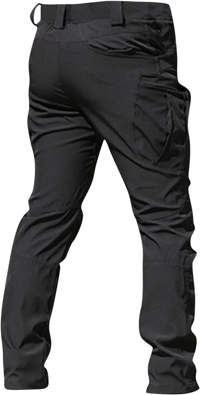 Cargo Work Pants for Men Relaxed Fit Ripstop Tactical Pants with Multi Pockets Comfy Lightweight Outdoor Hiking Pants