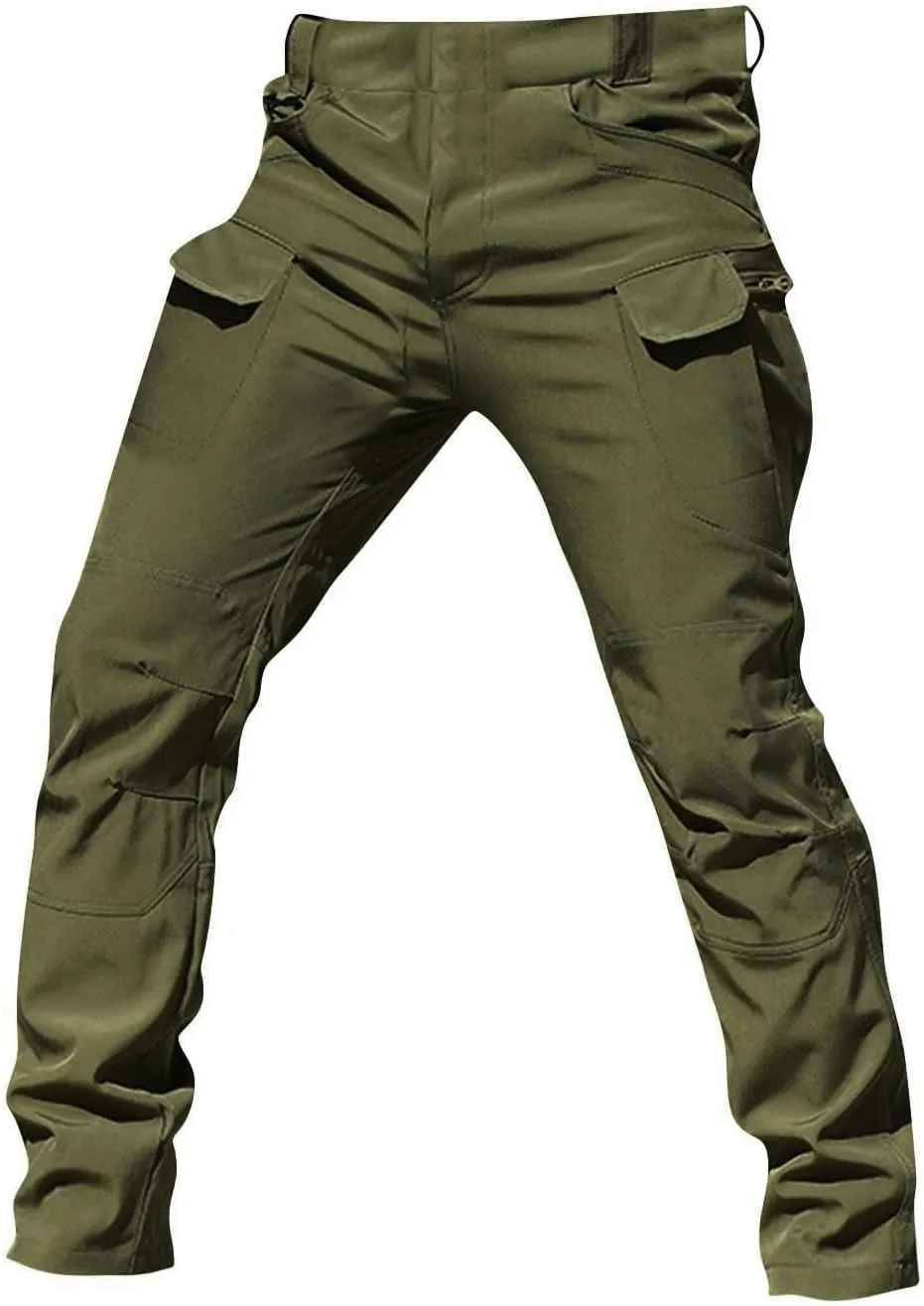 Cargo Work Pants for Men Relaxed Fit Ripstop Tactical Pants with Multi Pockets Comfy Lightweight Outdoor Hiking Pants