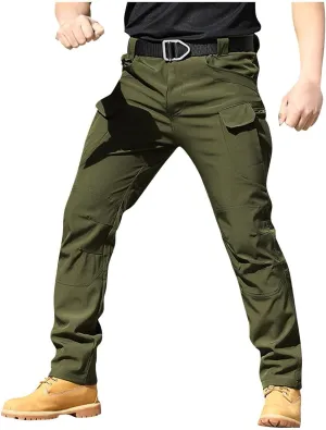 Cargo Work Pants for Men Relaxed Fit Ripstop Tactical Pants with Multi Pockets Comfy Lightweight Outdoor Hiking Pants