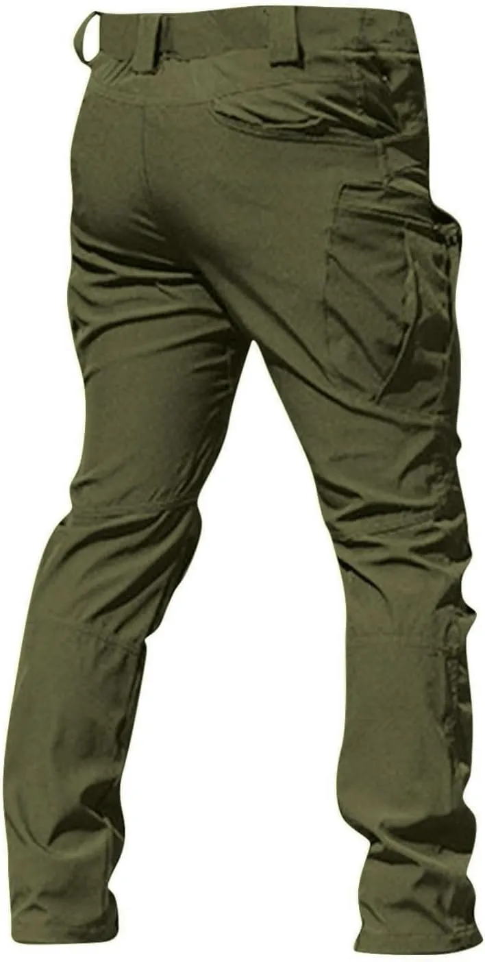 Cargo Work Pants for Men Relaxed Fit Ripstop Tactical Pants with Multi Pockets Comfy Lightweight Outdoor Hiking Pants