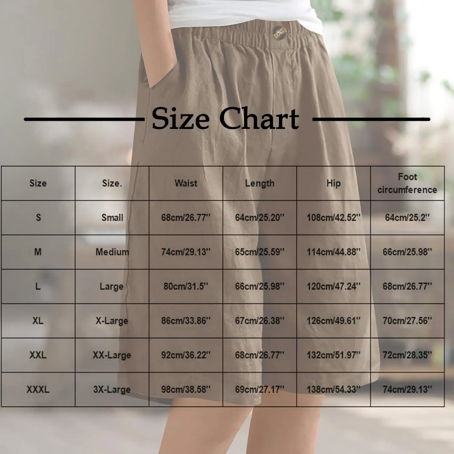 Cotton Linen Shorts for Women Loose Fit Knee Length Bermuda Shorts Casual Wide Leg Elastic Waist Workout Shorts