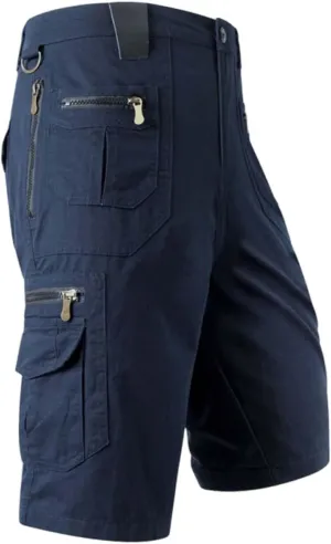 CRNTCEM Mens Straight Leg Cargo Shorts Ripstop Outdoor Quick Dry Fishing Work Hiking Short Lightweight Stretch Casual Shorts