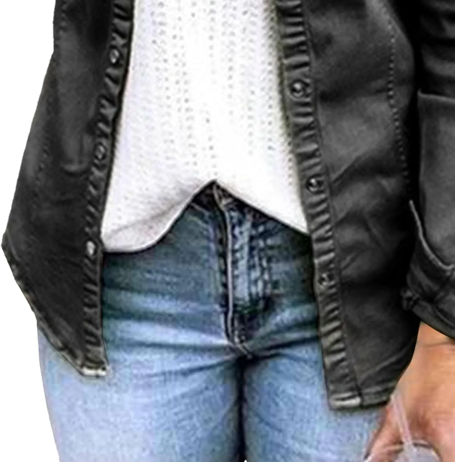 Denim Jacket For Women Chambray Western Jean Long Sleeve Button Up Shirts 2025 Spring Jean Jackets