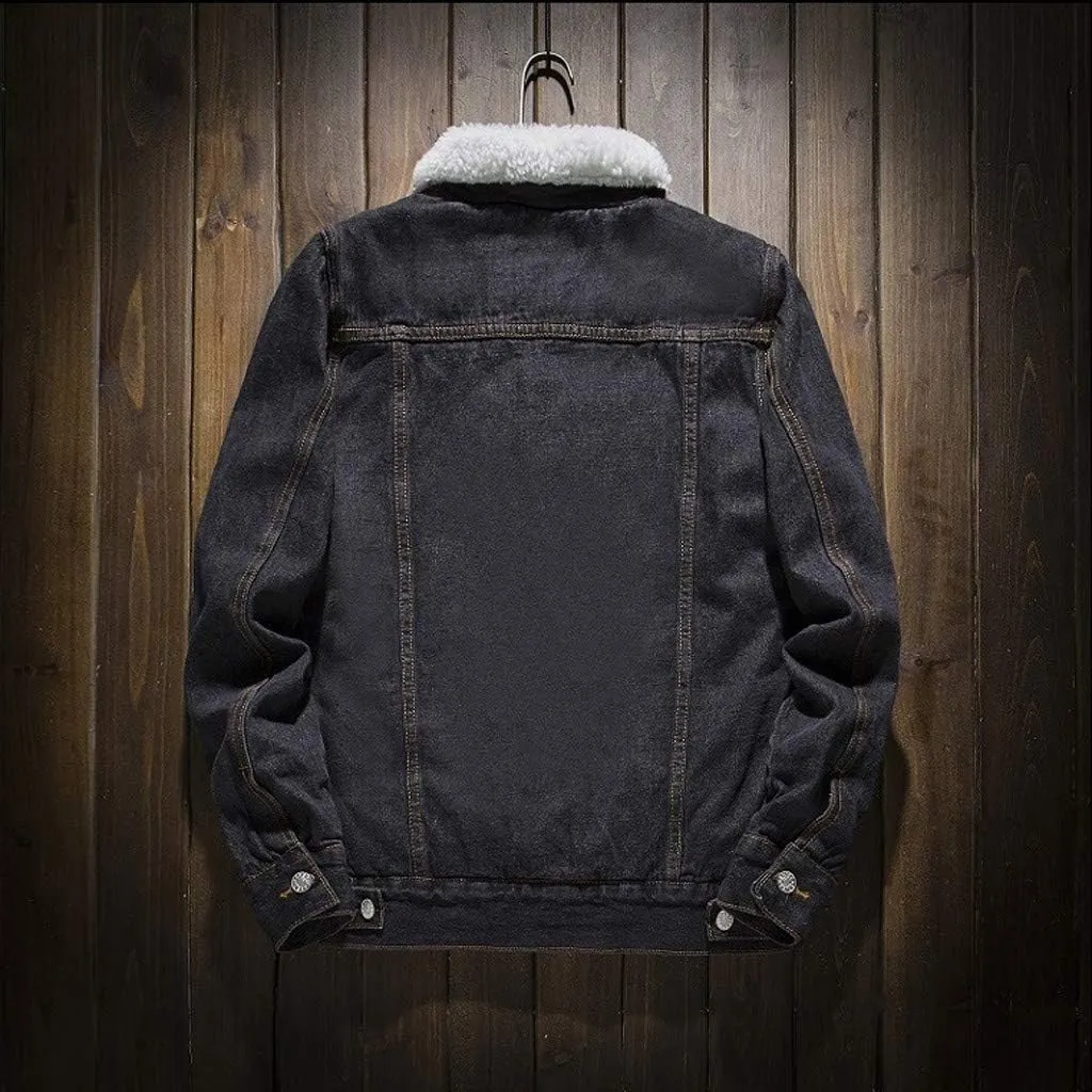 Denim Jacket Men Lightweight Button Down Long Sleeve Jean Jackets Coats Spring Fall Fashion, S-4XL