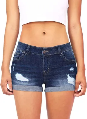 Denim Shorts Women High Waisted Jeans Shorts for Women Stretchy Hot Short Jeans Ripped Jean Short