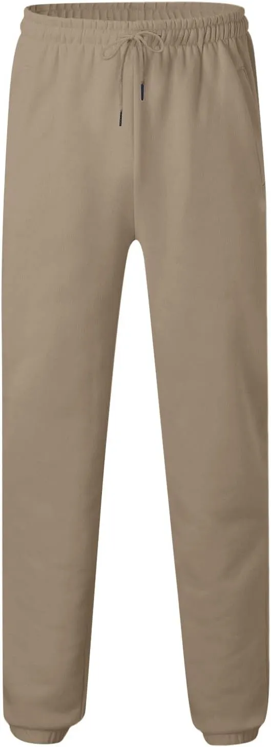 Drawstring Joggers for Men Baggy Comfy Cotton Jogger Pants Casual Stretch Lightweight Outdoor Workout Pants w/Pockets