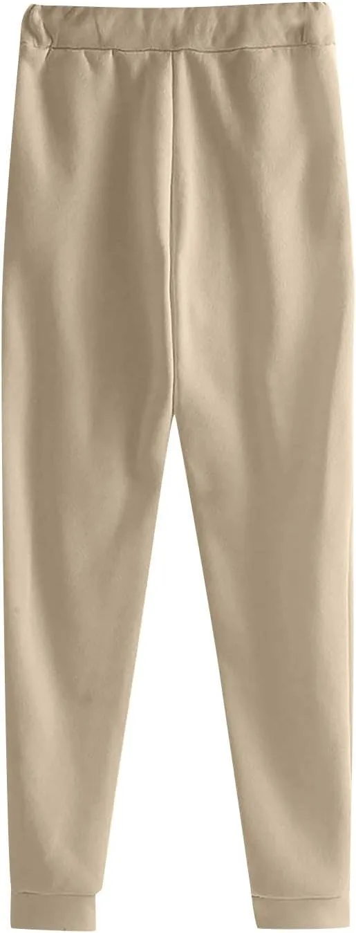 Drawstring Joggers for Men Baggy Comfy Cotton Jogger Pants Casual Stretch Lightweight Outdoor Workout Pants w/Pockets