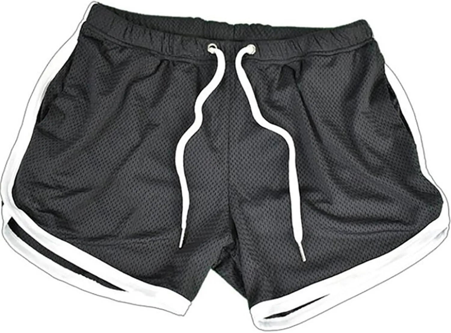 Exercise Shorts for Men Breathable Activewear with Drawstring Funny Slim Fit Running Short Shorts Casual Short