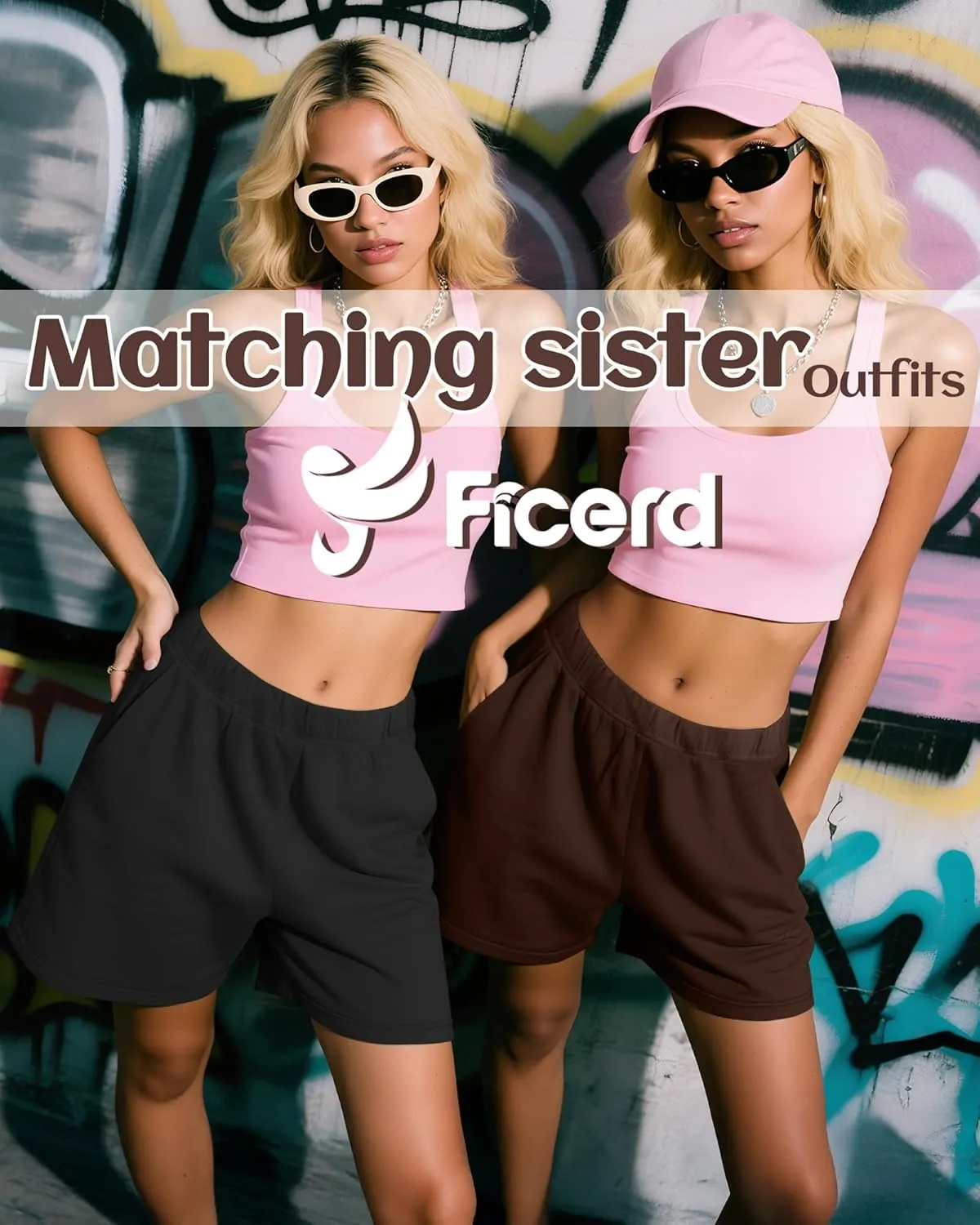 Ficerd 3 Pack Women's Sweat Shorts High Waisted Casual Summer Workout Comfy Lounge Short with Pockets Athletic Trendy Pants