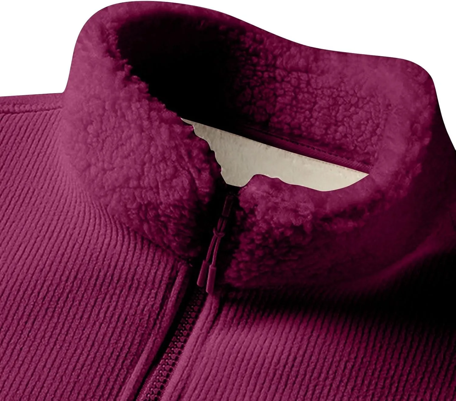 Finelylove Mens Fleece Jacket Soft Sherpa Lined Full Zip Cardigan Jackets Casual Soft Warm Fall Winter Coats Outwear