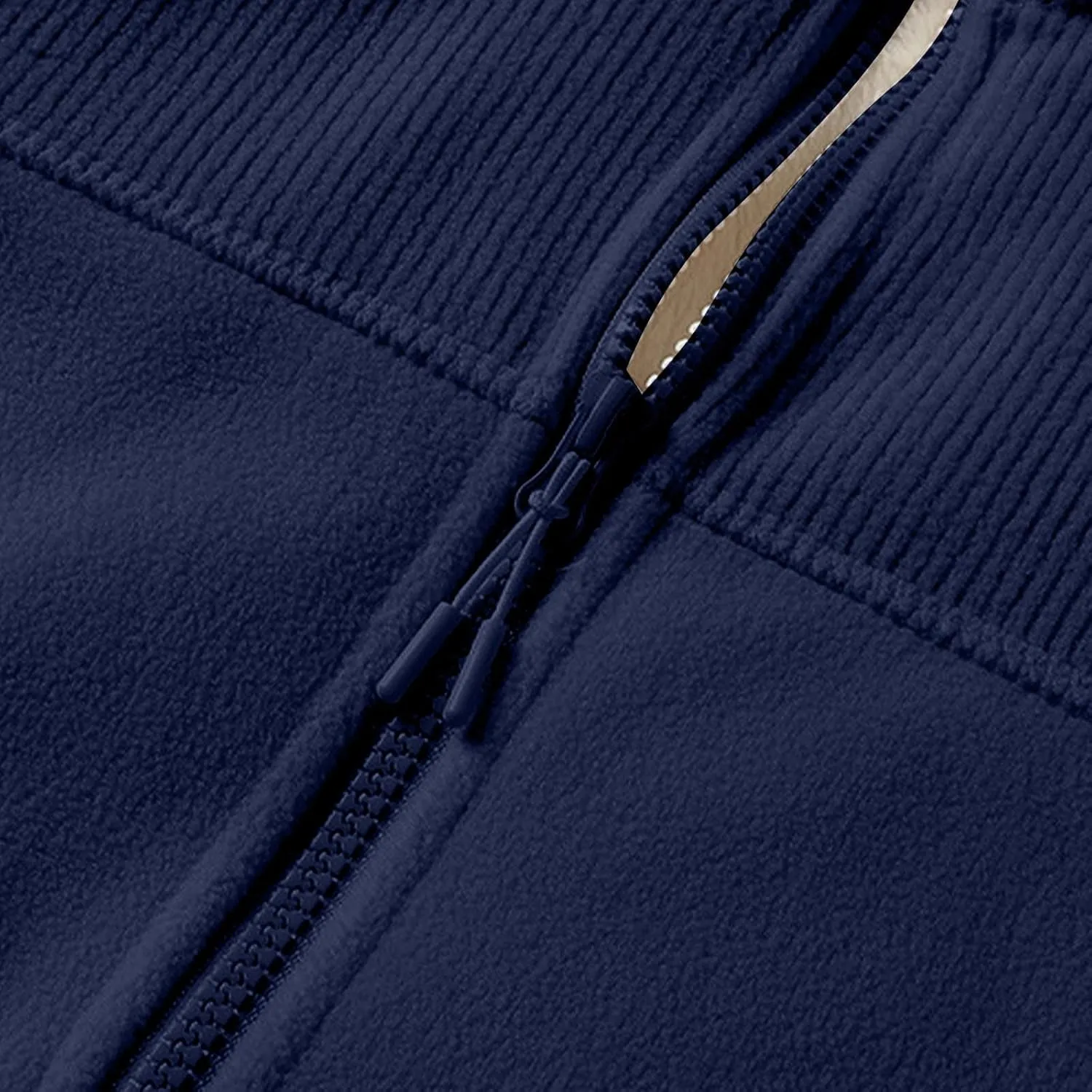 Finelylove Mens Fleece Jacket Soft Sherpa Lined Full Zip Cardigan Jackets Casual Soft Warm Fall Winter Coats Outwear