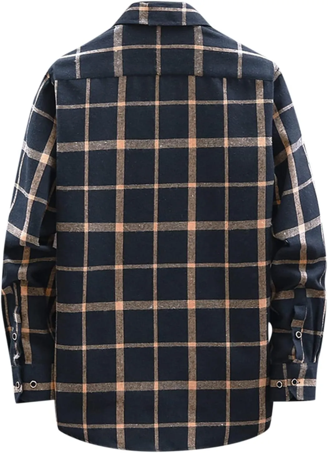 Flannel Shirt for Men,Mens Flannel Plaid Shirts Long Sleeve Flannel Shirt Fashion Casual Cotton Button Down Shirts