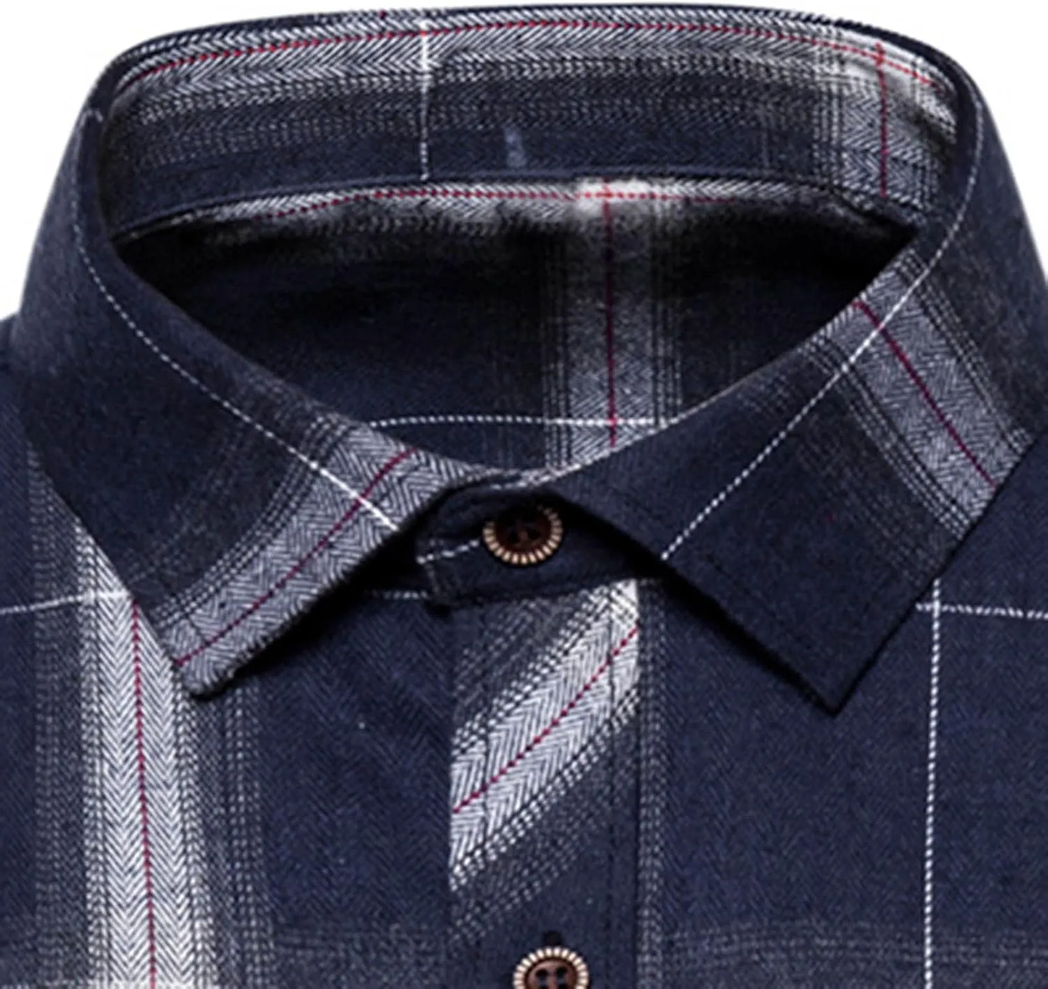 Flannel Shirt for Men,Mens Flannel Plaid Shirts Long Sleeve Flannel Shirt Fashion Casual Cotton Button Down Shirts