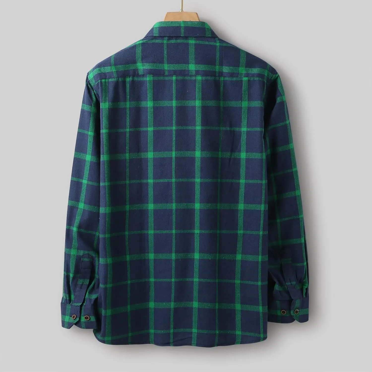 Flannel Shirt for Men,Mens Flannel Plaid Shirts Long Sleeve Flannel Shirt Fashion Casual Cotton Button Down Shirts