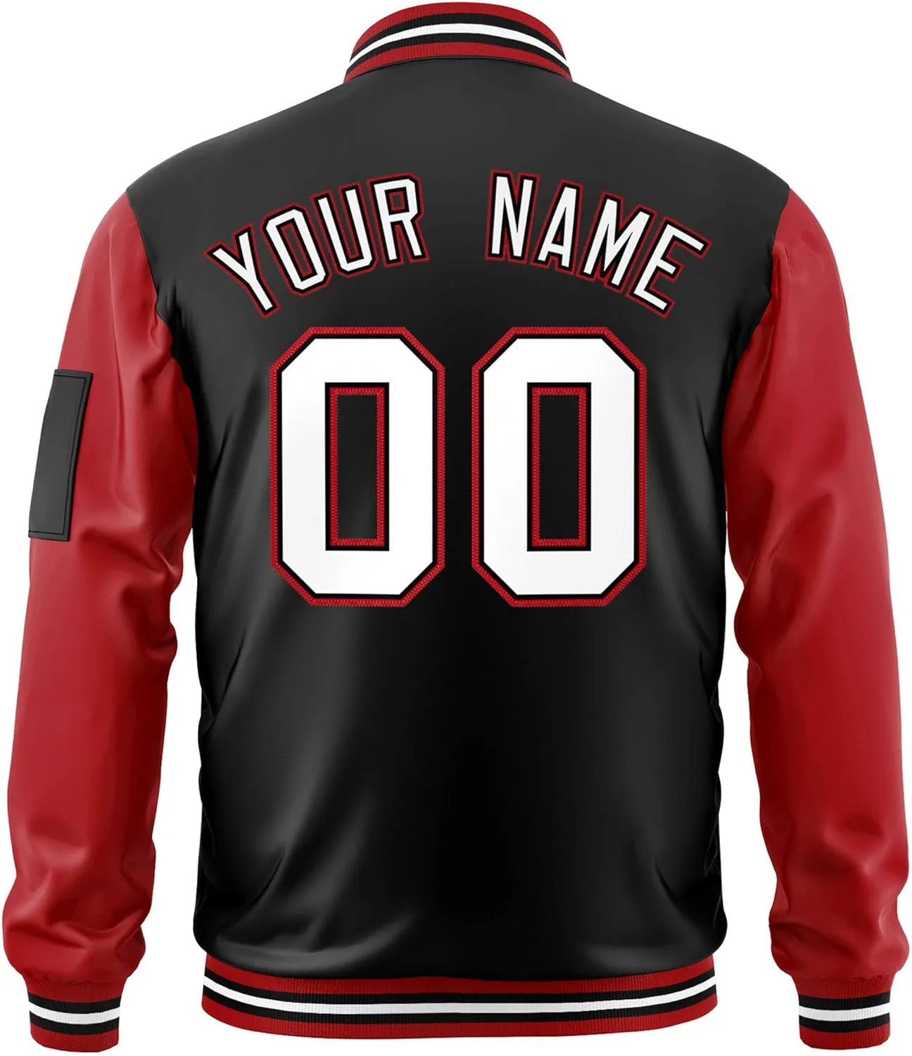 Freecustom Custom Mens Varsity Jackets Lightweight Zip Up Windbreaker Bomber Jacket Personalized Stitched Any Text Logo