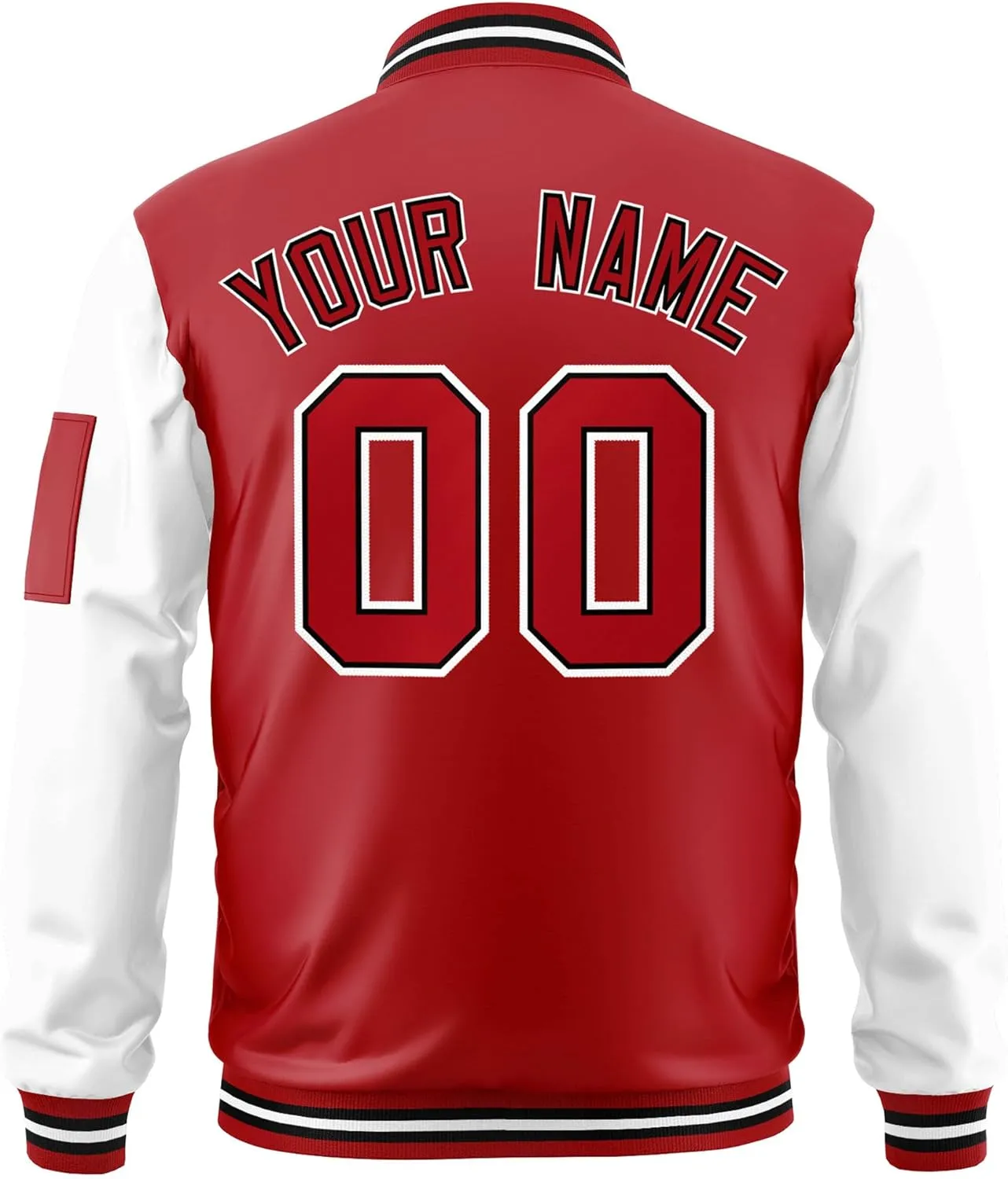 Freecustom Custom Mens Varsity Jackets Lightweight Zip Up Windbreaker Bomber Jacket Personalized Stitched Any Text Logo