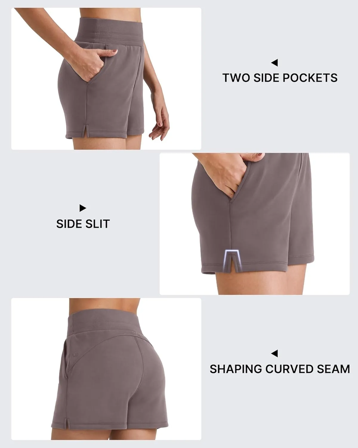 G4Free Smoofit Modal Soft Sweat Shorts for Women High Waist Athletic Shorts for Summer Casual Relaxed with Pockets