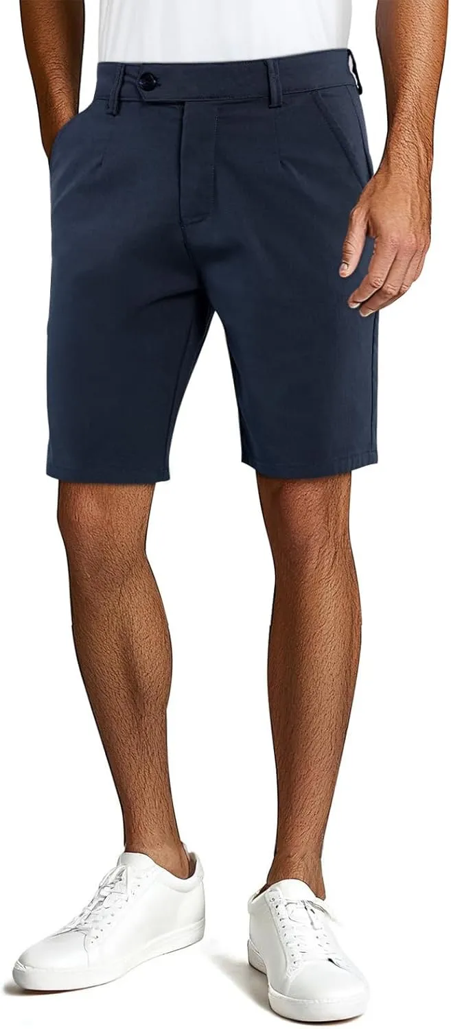 GINGTTO Mens Chino Shorts 9" Inseam Dress Shorts for Men Stretch