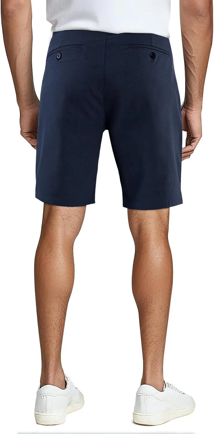 GINGTTO Mens Chino Shorts 9" Inseam Dress Shorts for Men Stretch