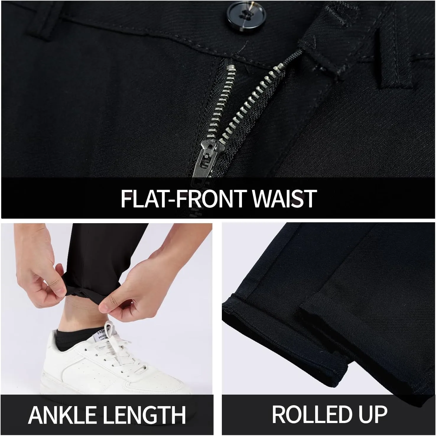 GINGTTO Mens Dress Pants Slim Fit Chino Pants for Men Stretch