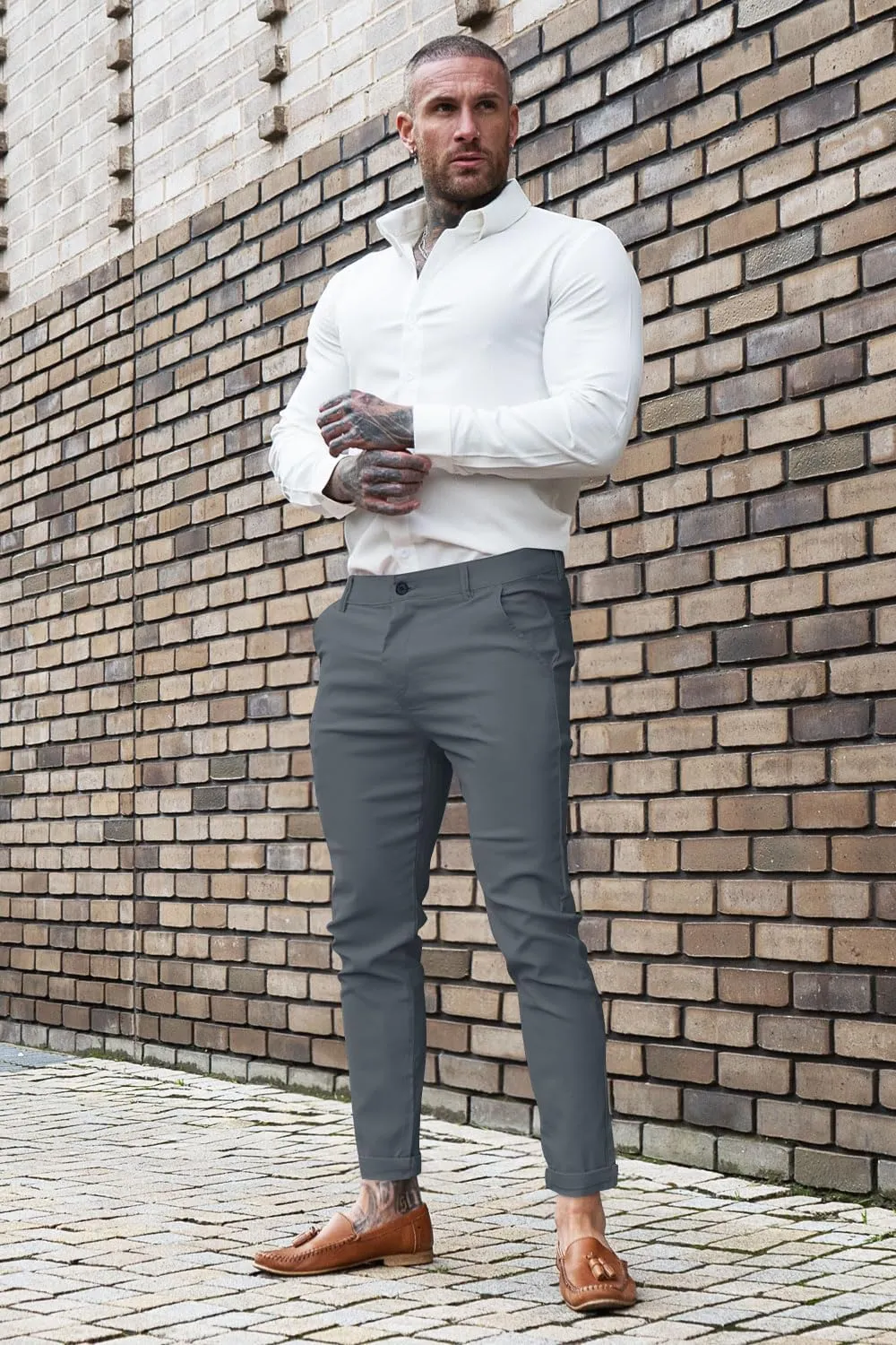 GINGTTO Mens Dress Pants Slim Fit Chino Pants for Men Stretch