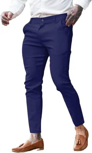 GINGTTO Mens Dress Pants Slim Fit Chino Pants for Men Stretch