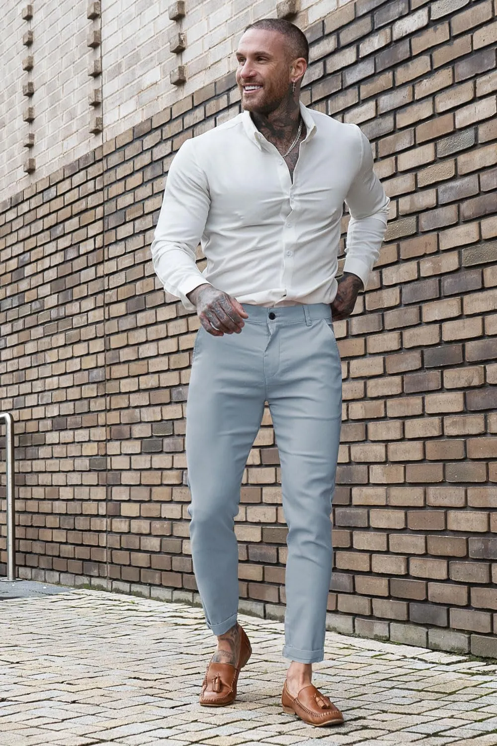 GINGTTO Mens Dress Pants Slim Fit Chino Pants for Men Stretch