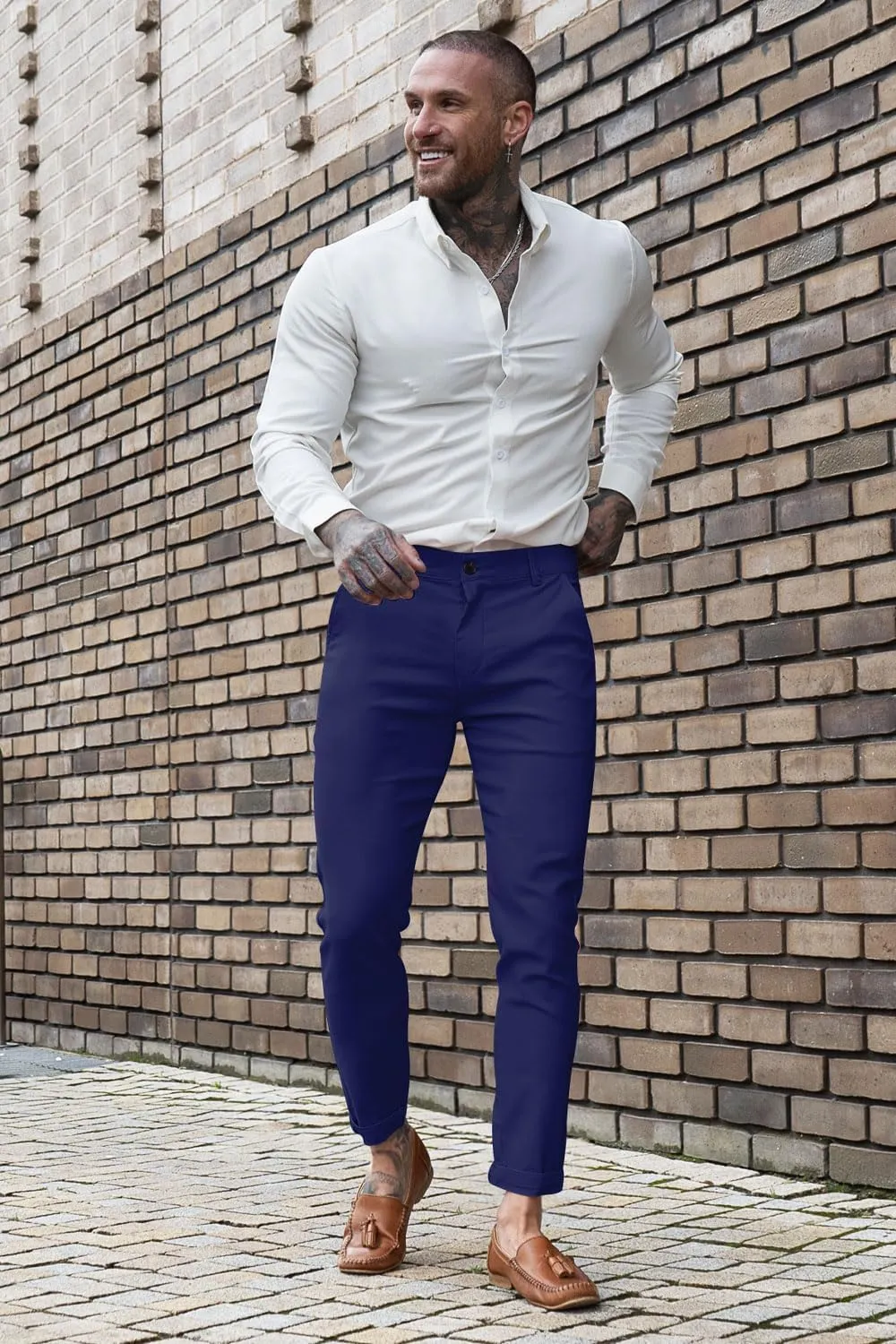 GINGTTO Mens Dress Pants Slim Fit Chino Pants for Men Stretch