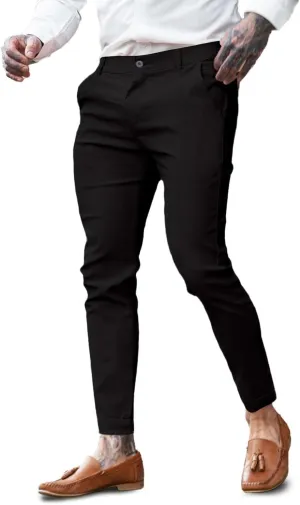 GINGTTO Mens Dress Pants Slim Fit Chino Pants for Men Stretch