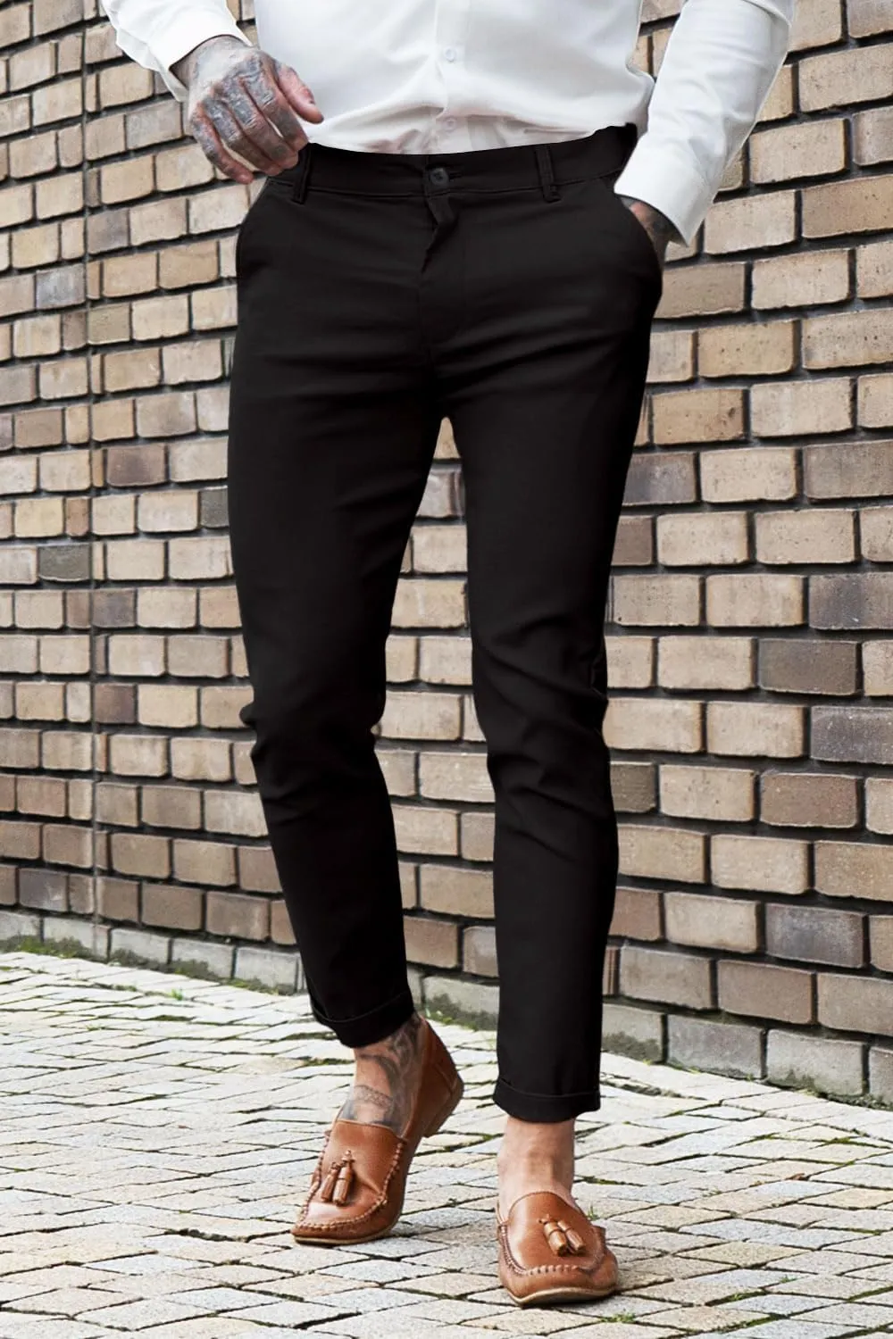GINGTTO Mens Dress Pants Slim Fit Chino Pants for Men Stretch