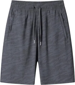 Gym Basketball Mens Shorts with Pockets Quick Dry Workout Athletic Shorts Drawstring Summer Casual Running Pants